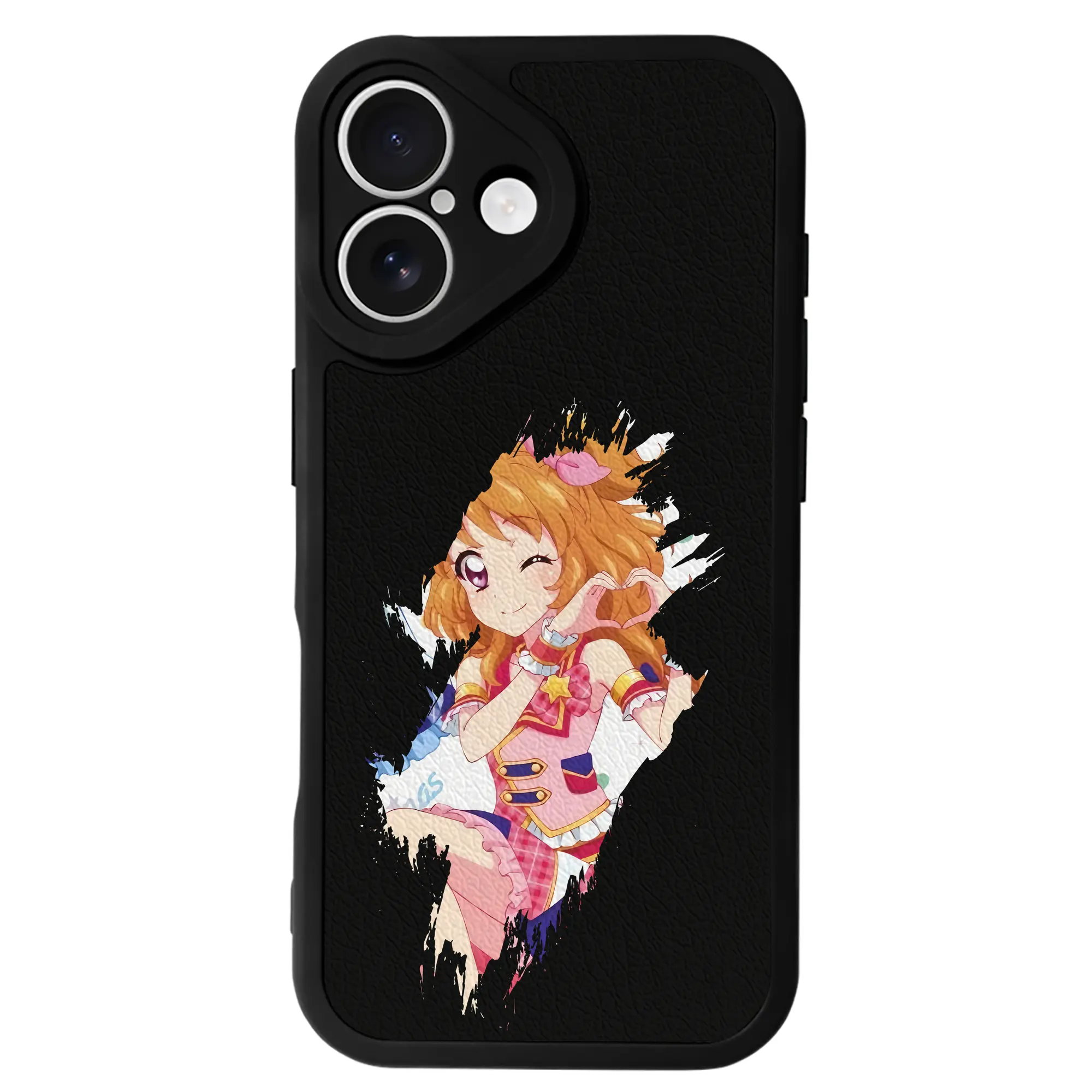 アイカツ グッズ 大空 あかり - IPhone 16シリーズ対応 ・ シリコンスマホケース ・ レザー調 ・ 高精度フィット ・ 耐衝撃 ・ ワイヤレス充電対応 ・ 精密カット